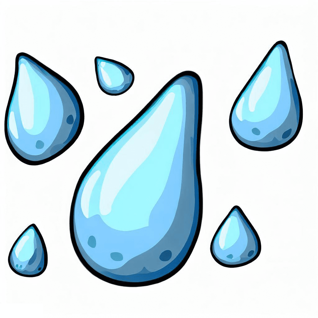 雨滴のイラスト PNG 画像 2 イラスト
