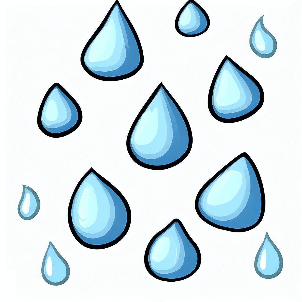 雨滴のイラスト PNG イメージ 4 イラスト