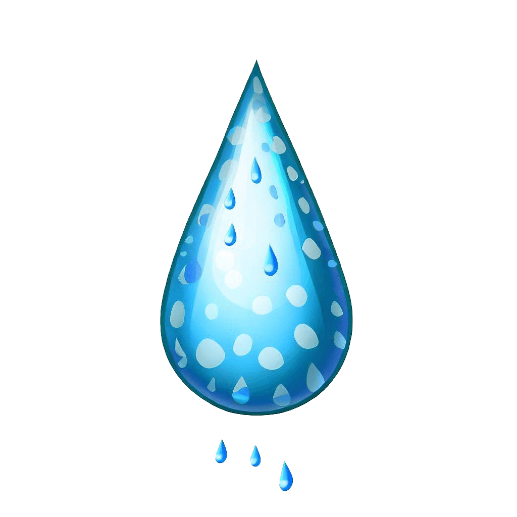 雨滴の透過画像のイラスト イラスト