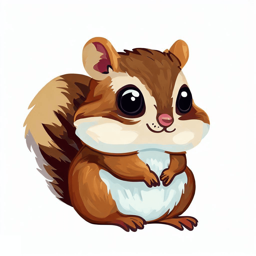 Cute Chipmunk Illustration Png