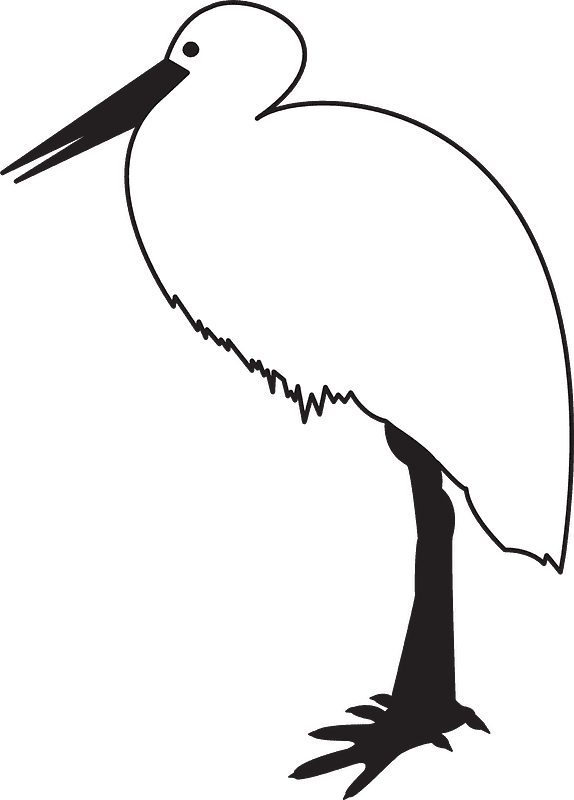 Free Stork Illustration Transparent Background