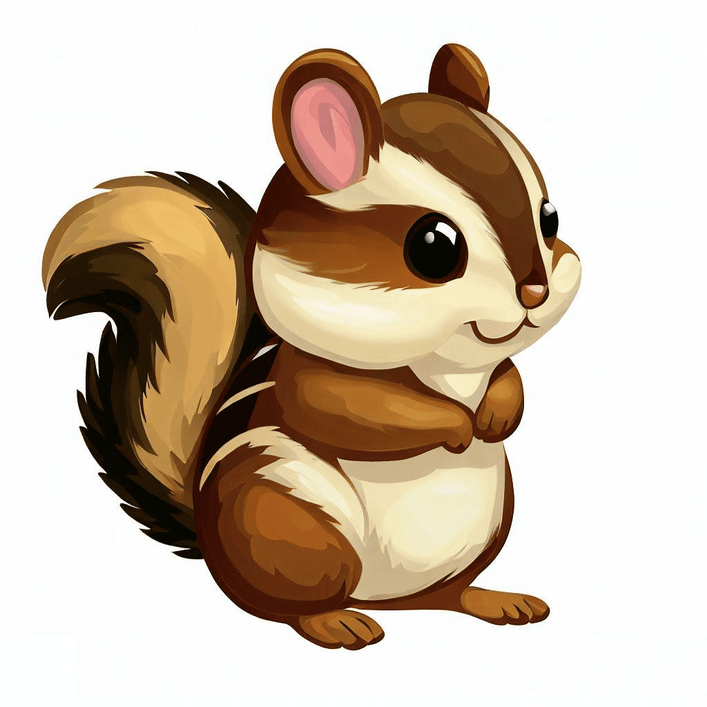 イラスト かわいいシマリス イラスト