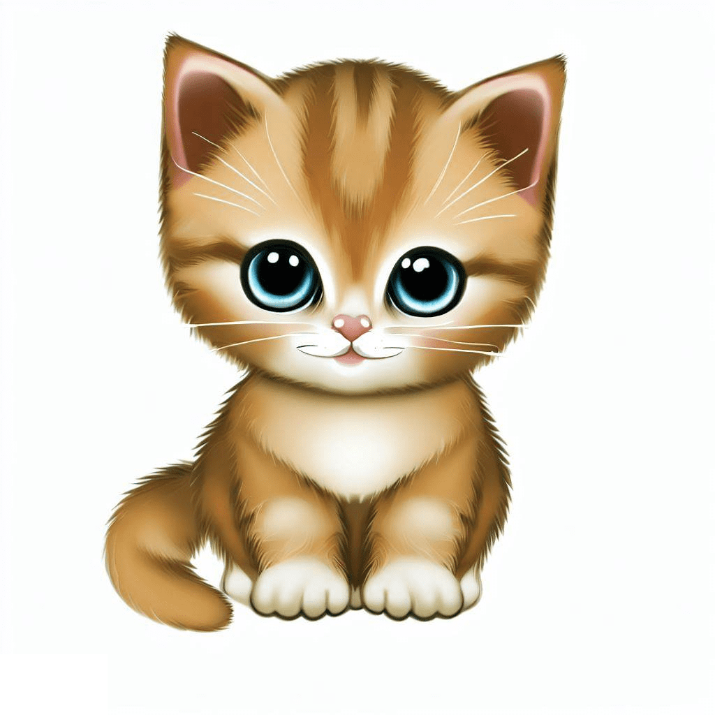 子猫のイラスト PNG ダウンロード