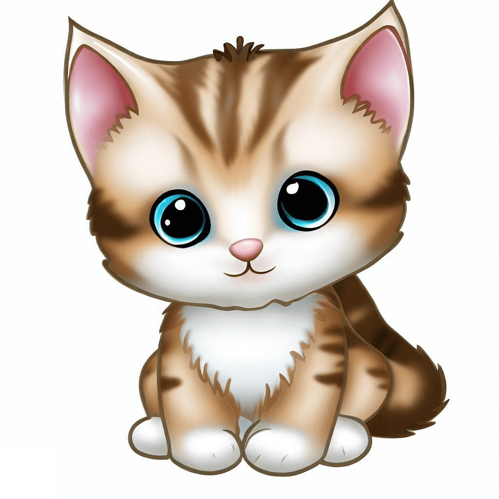 子猫のイラストPNG 画像