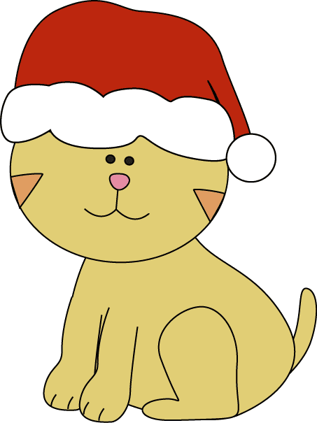 クリスマスの子猫のイラスト