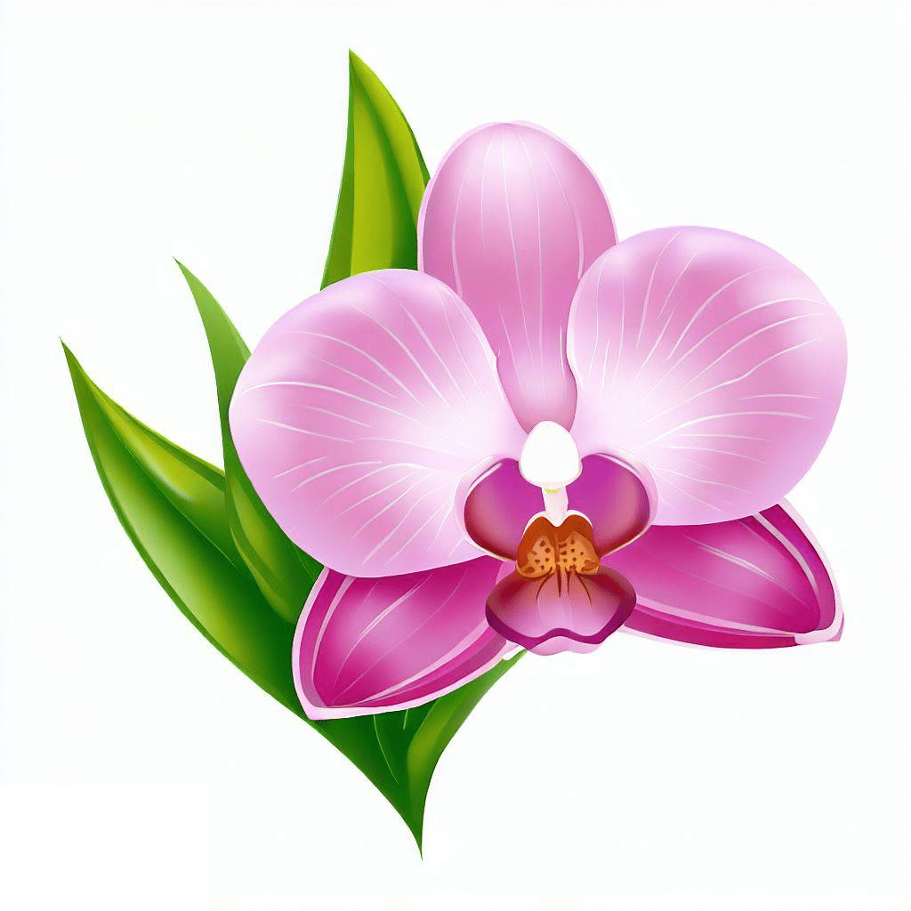 蘭の花のPNG イラスト