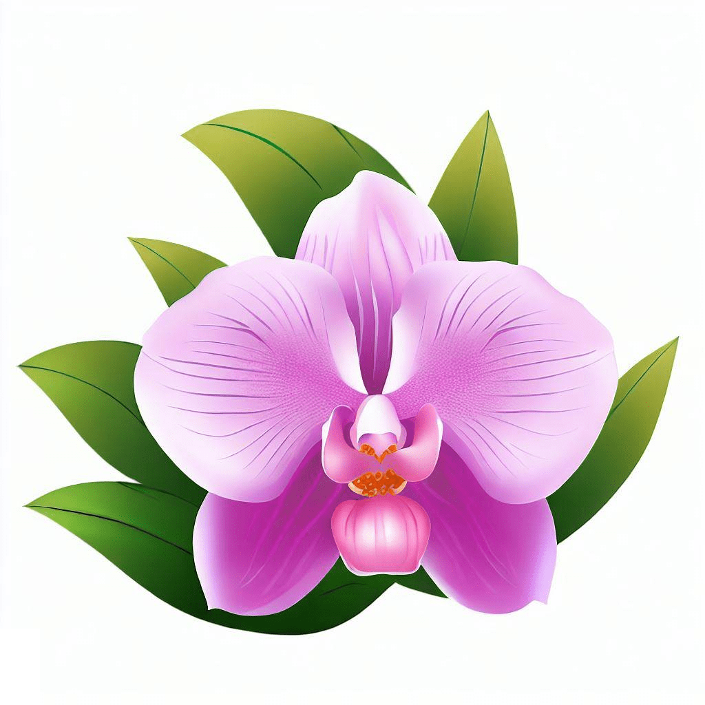 蘭の花のイラスト画像
