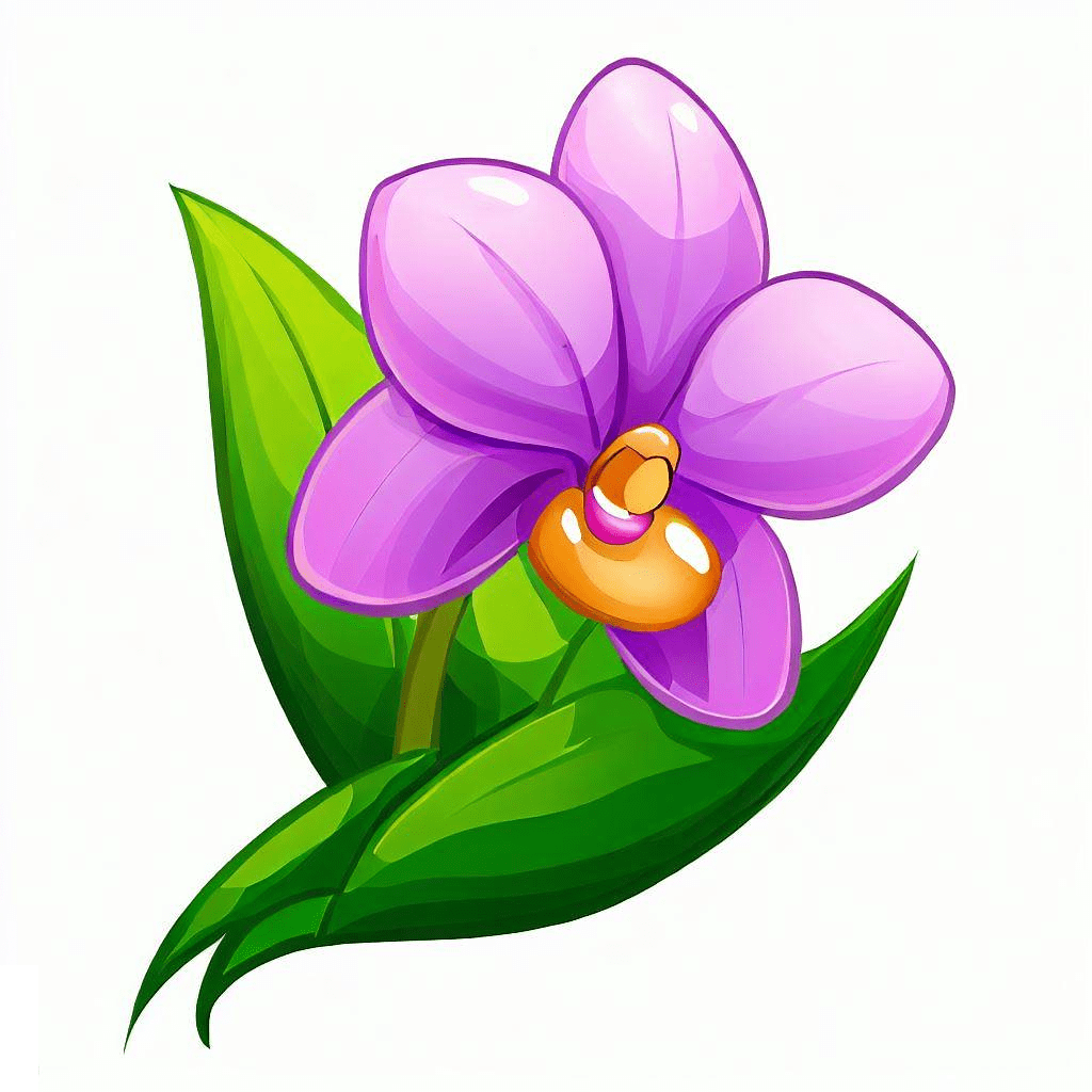 蘭の花のイラストPng 無料