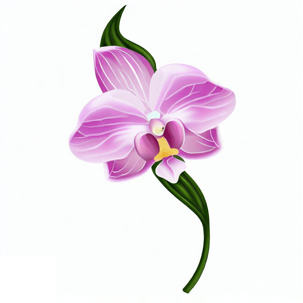 蘭の花のイラスト写真