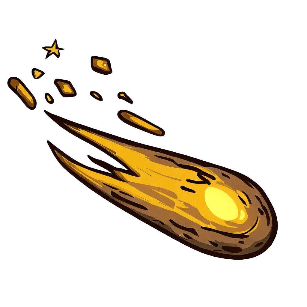 流星のイラスト透明をダウンロード イラスト