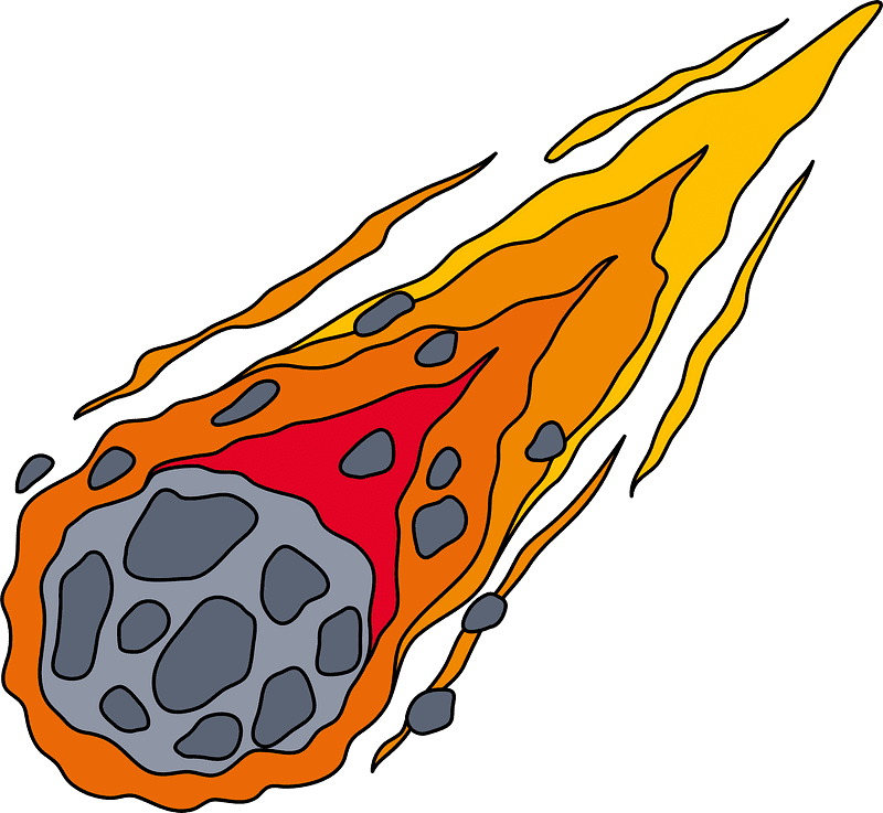 流星のイラスト 透明PNG イラスト