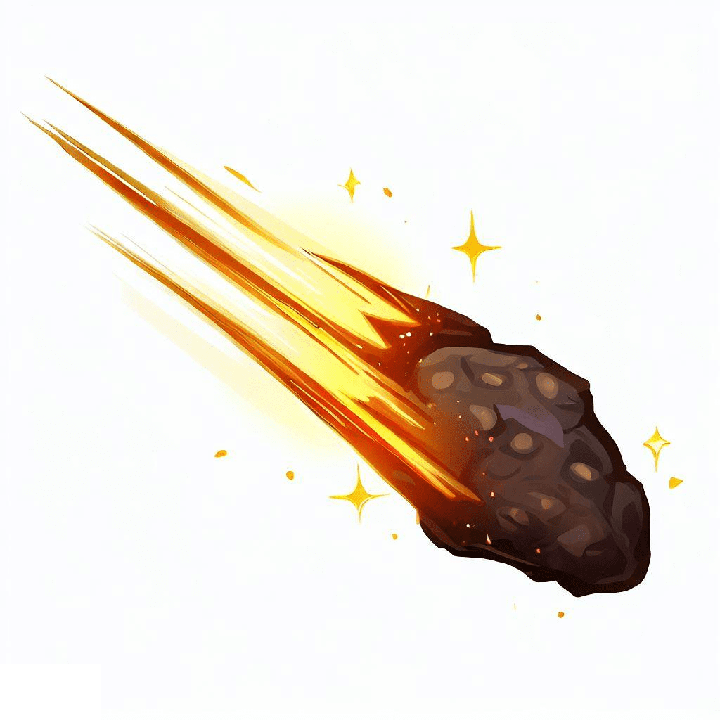流星の無料イラスト透明 イラスト