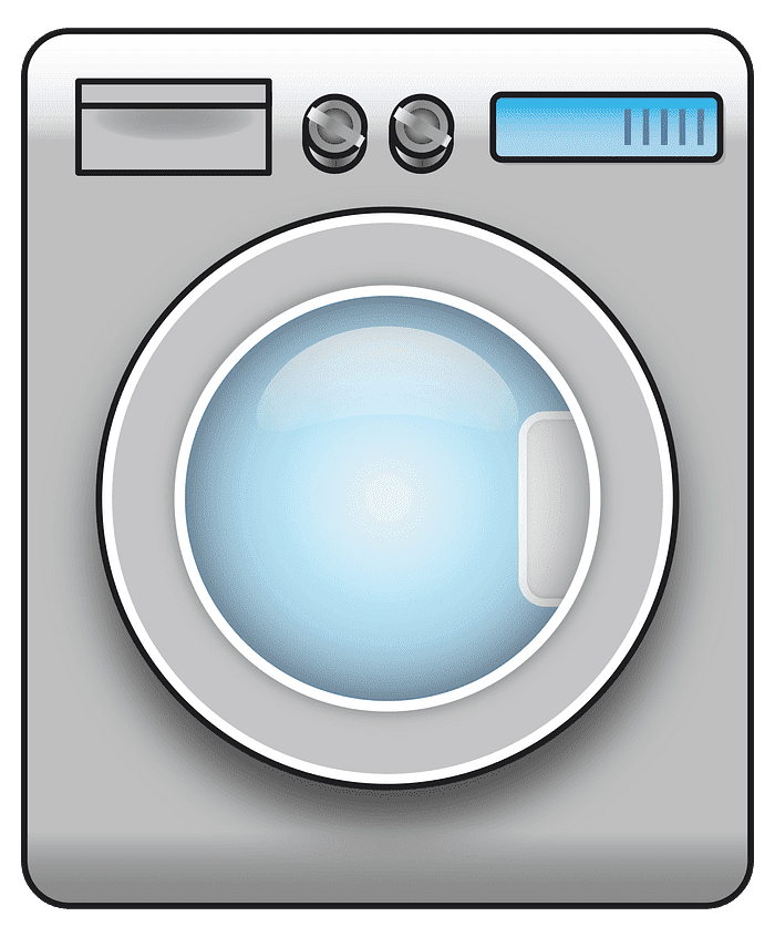 洗濯機の透明イラスト