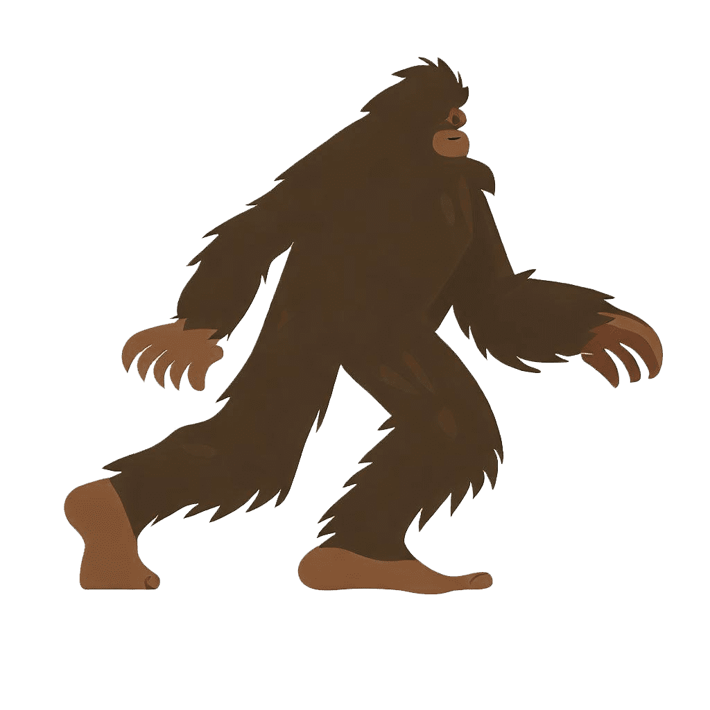 ビッグフットのイラスト 透明画像 3 イラスト