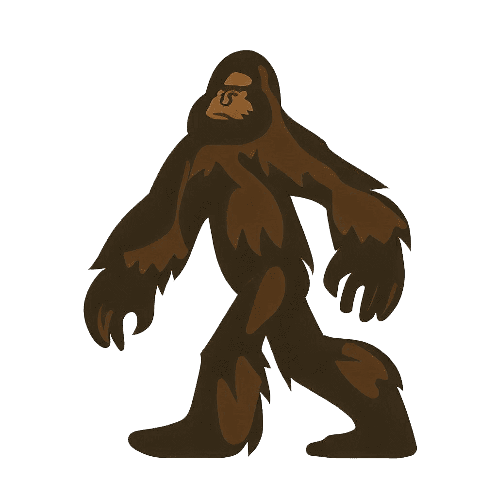 ビッグフットのイラスト 透明 ダウンロード イラスト