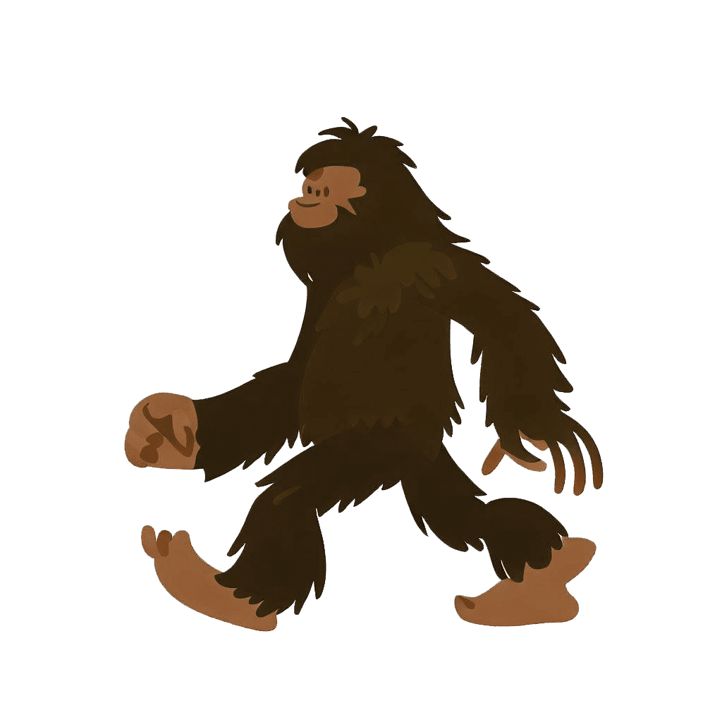 ビッグフットのイラスト 透明画像 2 イラスト