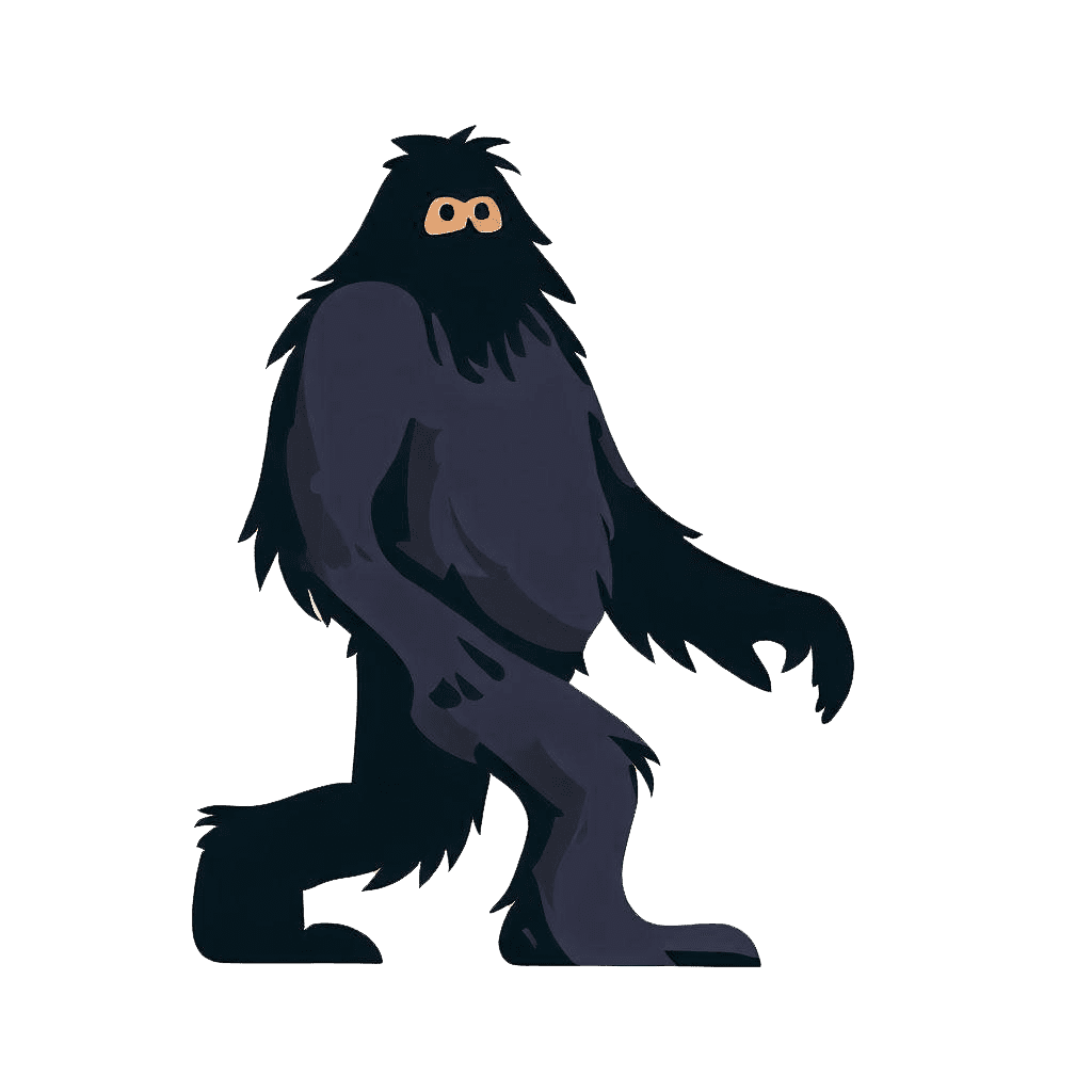 ビッグフットのイラスト 透明PNG イラスト