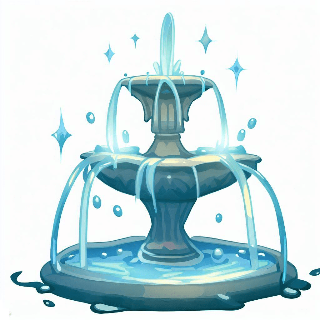 噴水のイラスト無料画像 3 イラスト