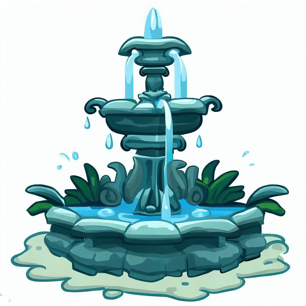 噴水のイラスト 無料PNG画像 イラスト