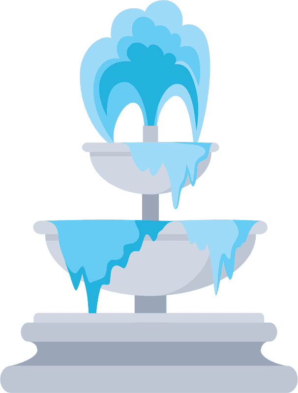 噴水のイラスト 透明PNG イラスト