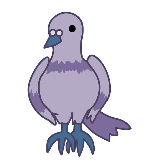 鳩のイラスト PNG イメージ