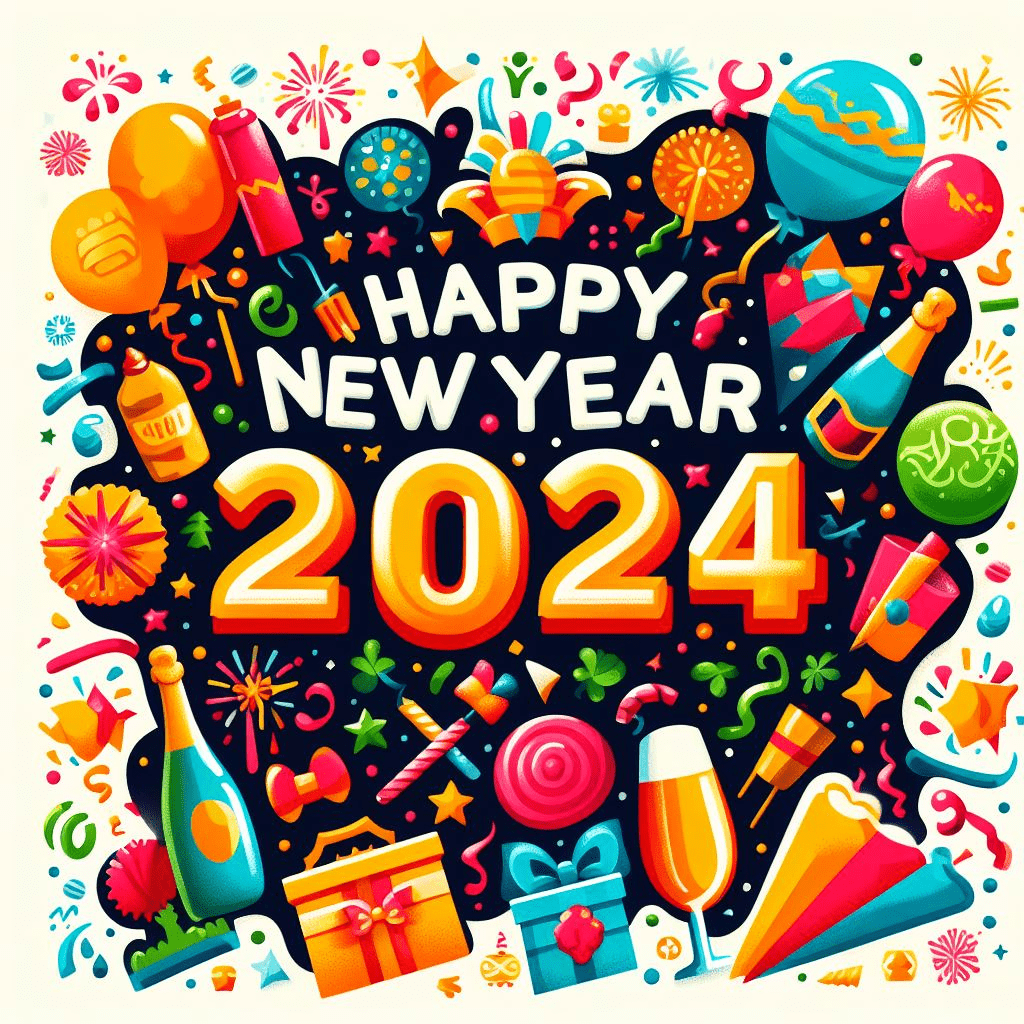 新年あけましておめでとうございます 2024 イラスト画像 イラスト