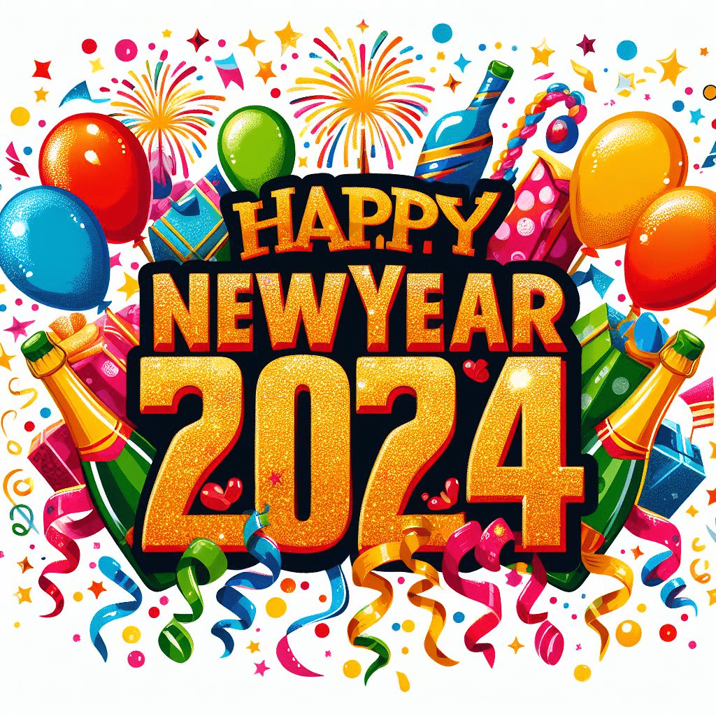 新年あけましておめでとうございます 2024 イラストをダウンロード イラスト