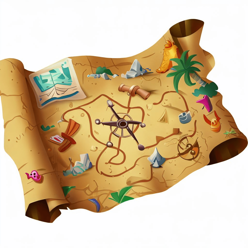 宝の地図イラスト PNG イメージ 2