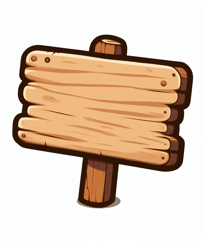 木製看板イラスト3ダウンロード