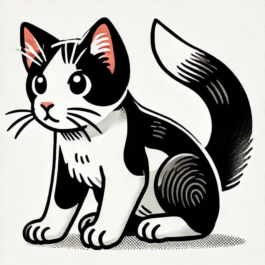 猫 イラスト画像 2