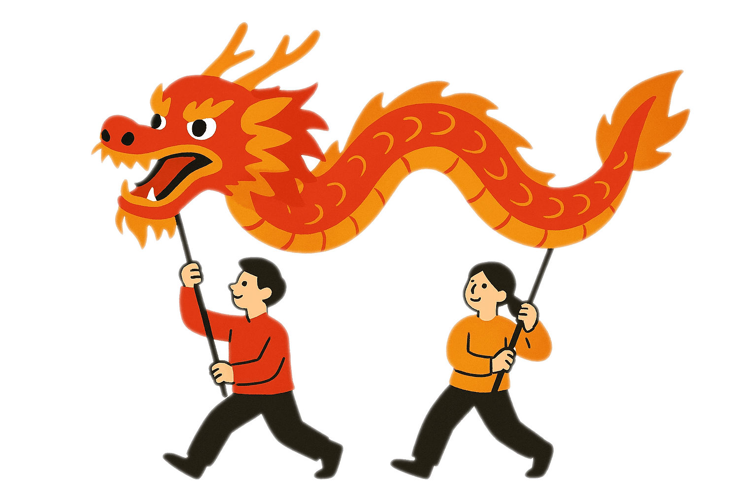 龍舞 - 中秋節 イラストダウンロード イラスト
