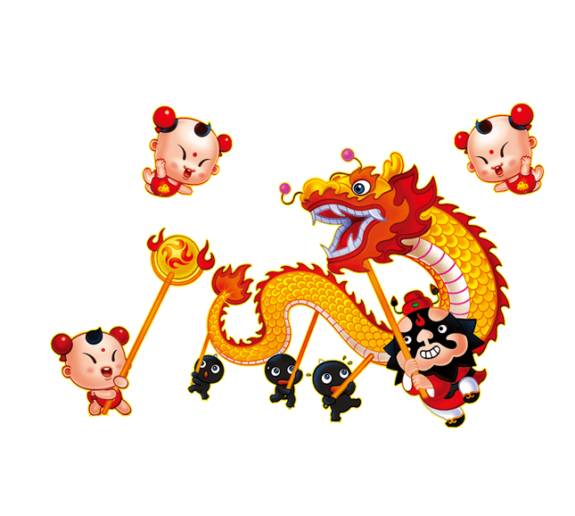 龍舞 - 中秋節のイラスト イラスト