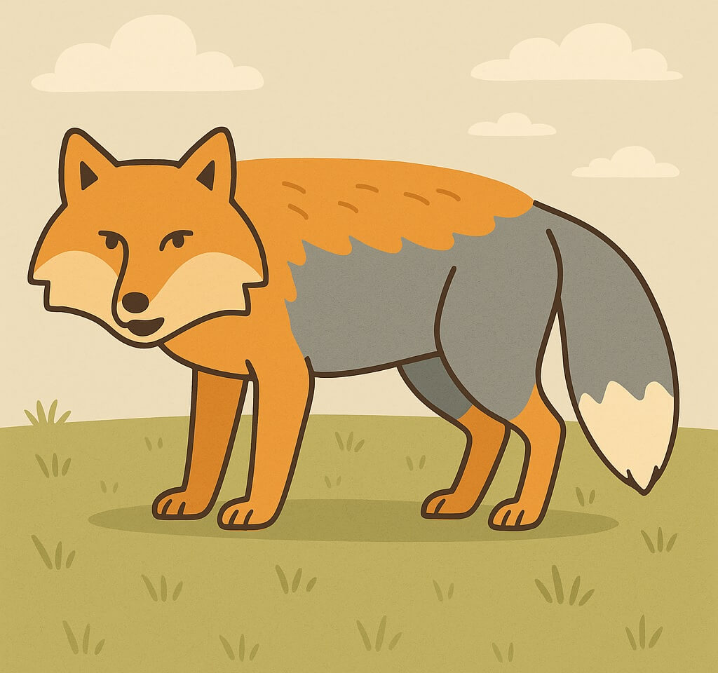 チベットキツネイラスト素材 イラスト