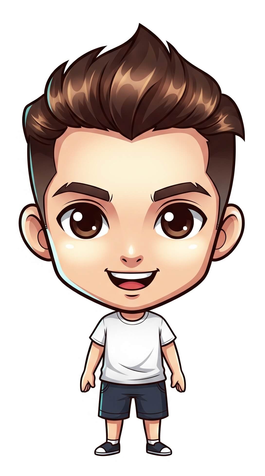 ちびハンサム男性のイラスト画像 イラスト