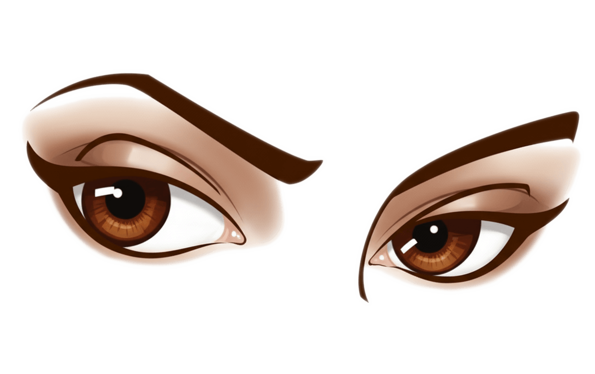 かわいい茶色の目のイラスト無料