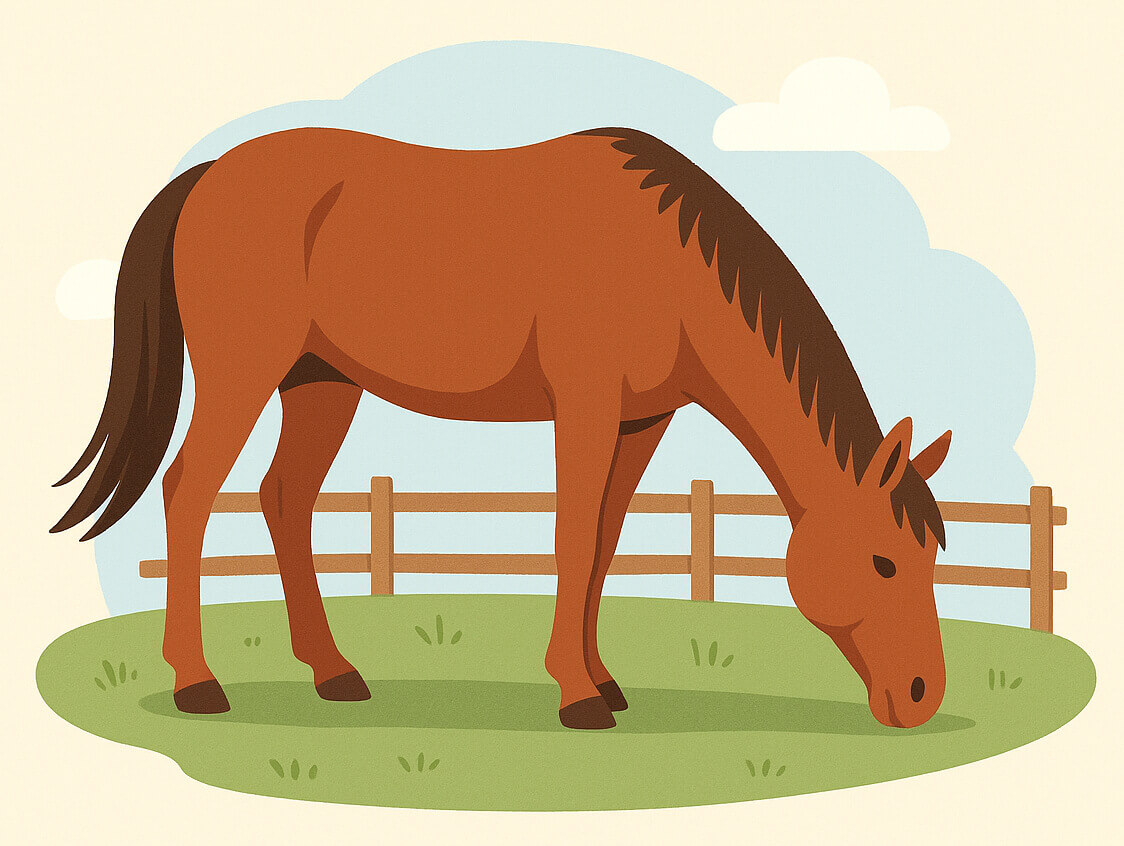 木曽馬のイラスト無料