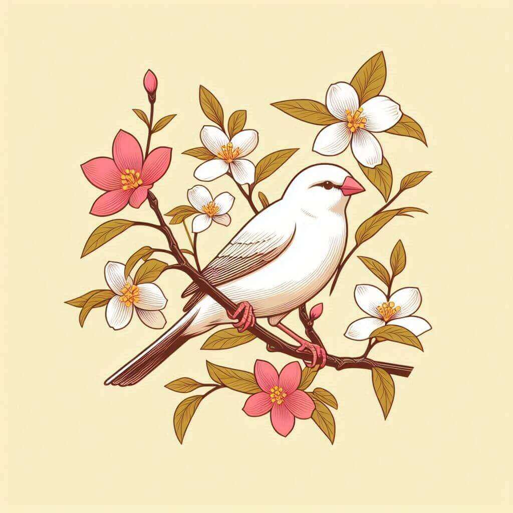 小鳥のイラスト背景 3