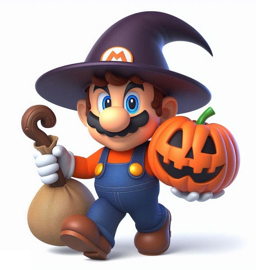 マリオのハロウィンイラストダウンロード イラスト