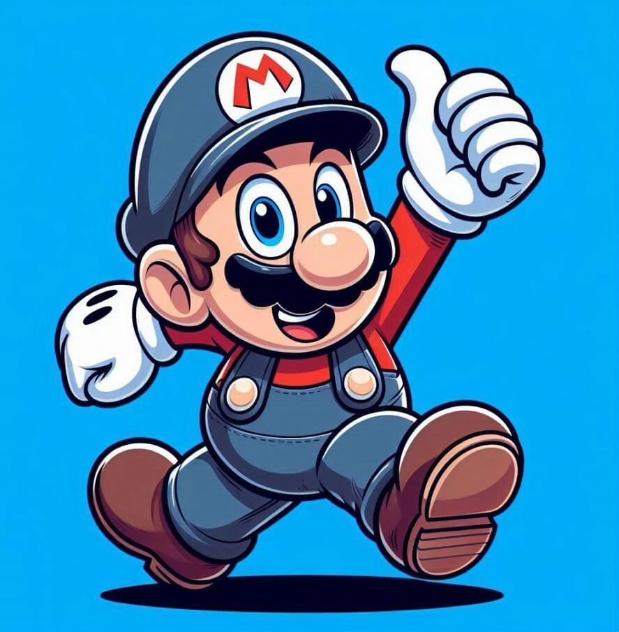 マリオのイラストをダウンロード