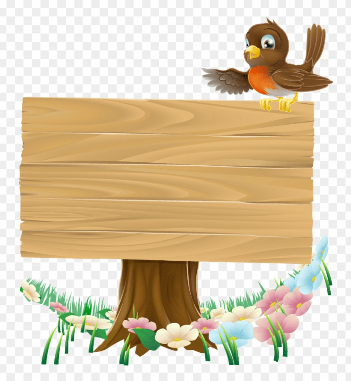 木製看板クリップアート png イラスト