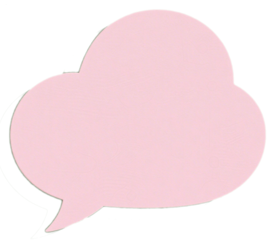 ピンクの吹き出しのイラストダウンロード