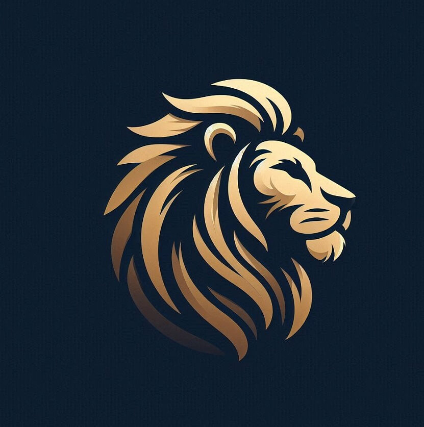 ライオンのロゴのイラスト