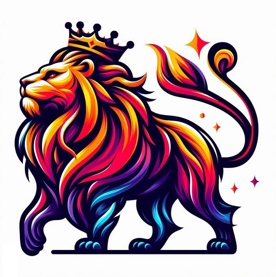 ライオンキングのロゴの無料イラスト イラスト