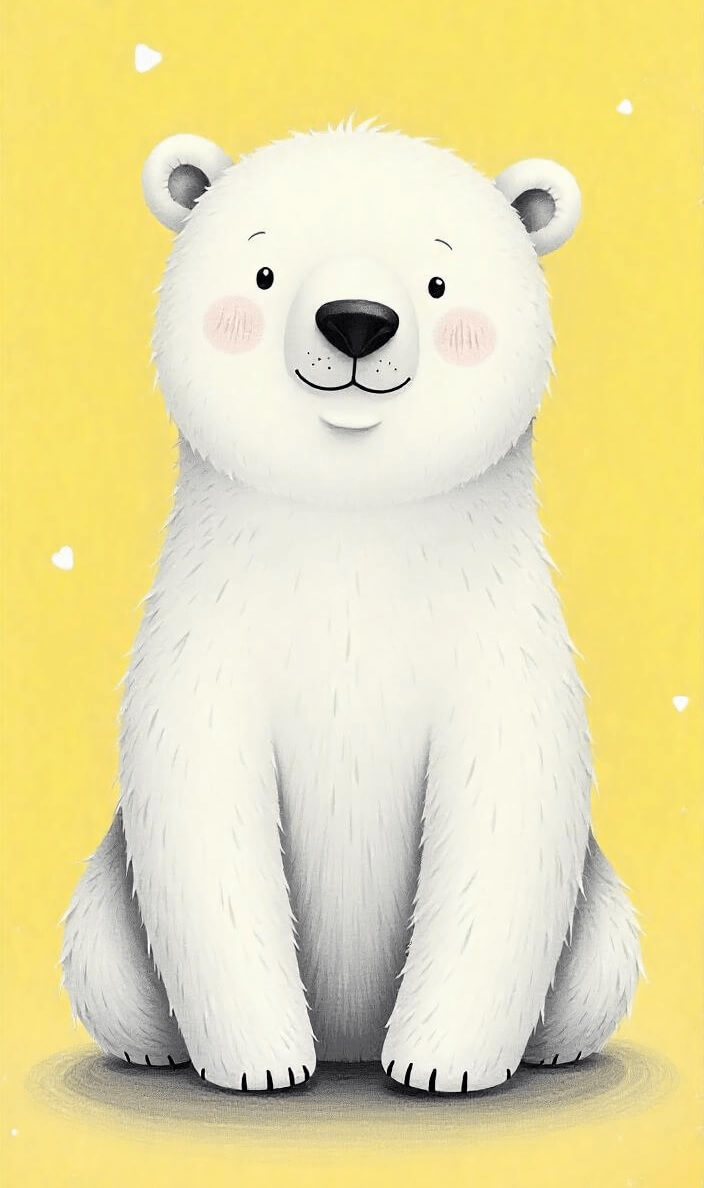 シロクマのイラスト背景 イラスト
