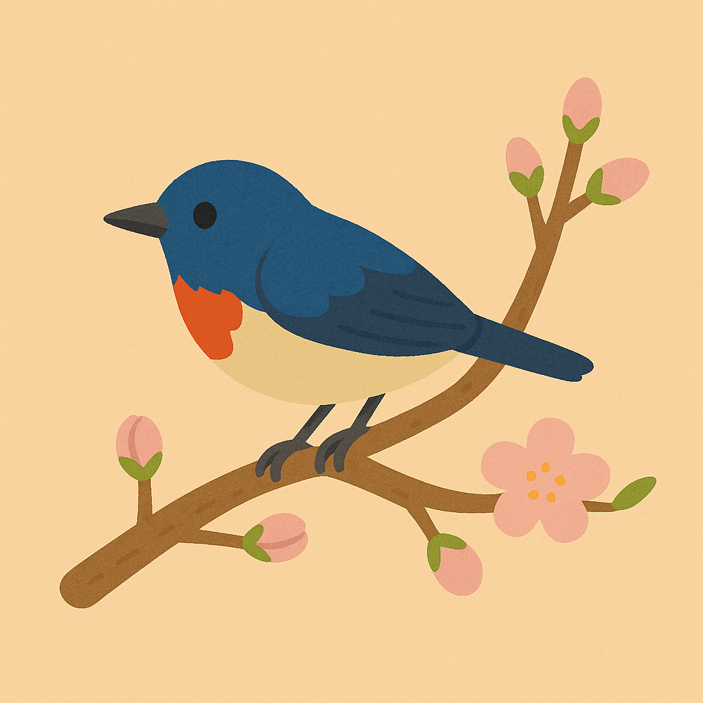 スズメ 鳥 イラスト 背景 3