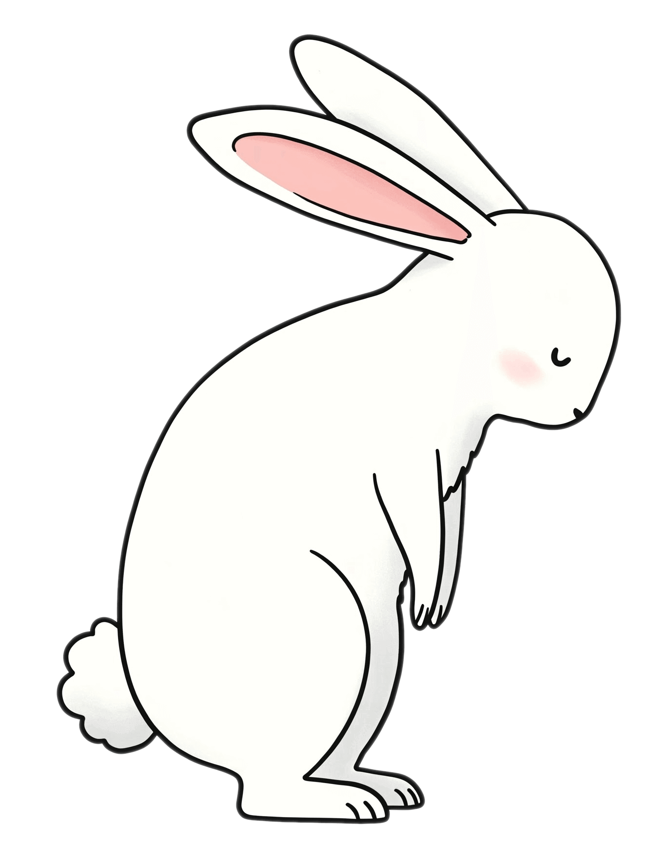 疲れたウサギのイラスト無料 イラスト