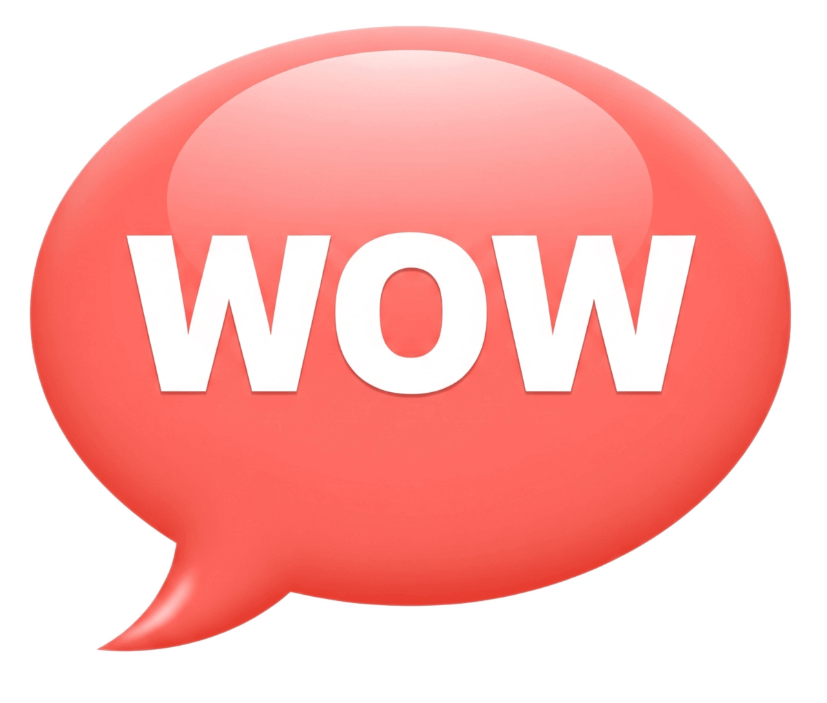 WOW! – 吹き出しイラストシンプル