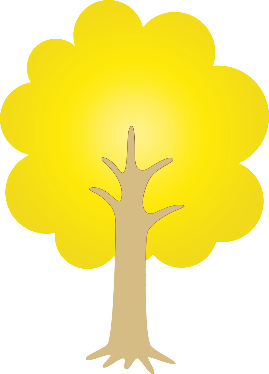 秋の木のイラストシンプル