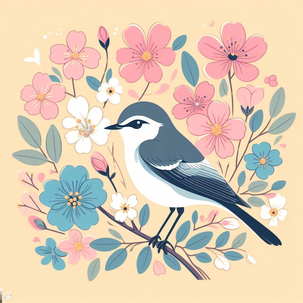 春の鳥のイラスト3 イラスト