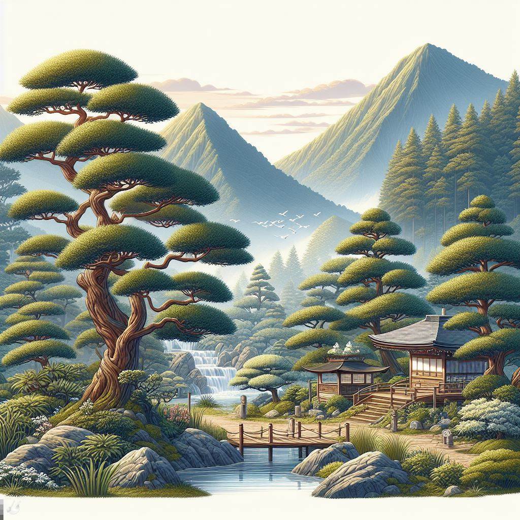 ヒノキ（杉）のイラスト イラスト